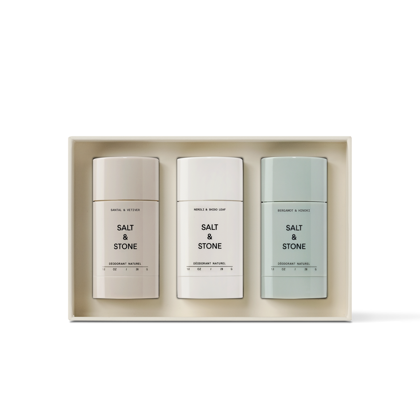 Natural Deodorant Mini Trio